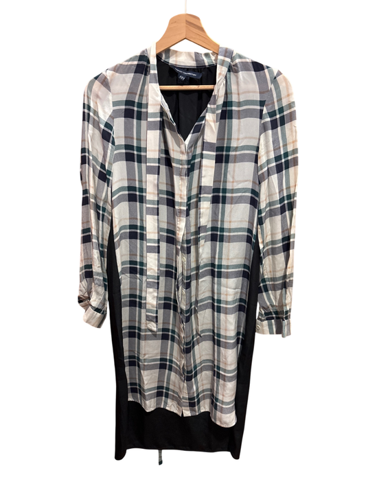 FRENCH CONNECTION Kleid S Grau Muster