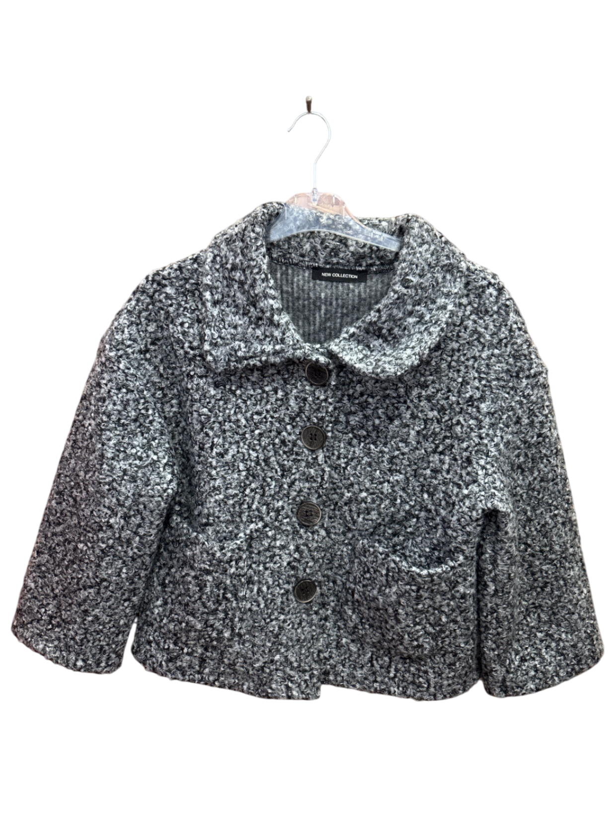 New Collection Jacke S Grau-schwarz gemustert