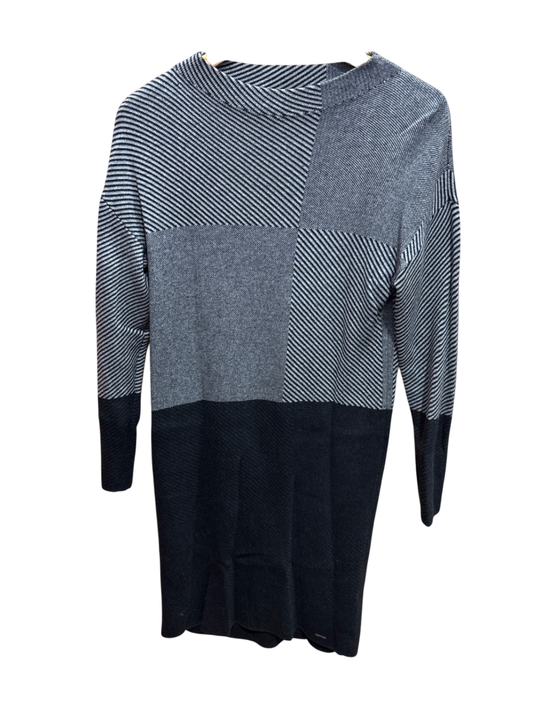 S.oliver Kleid XS/S Schwarz, Grau Muster