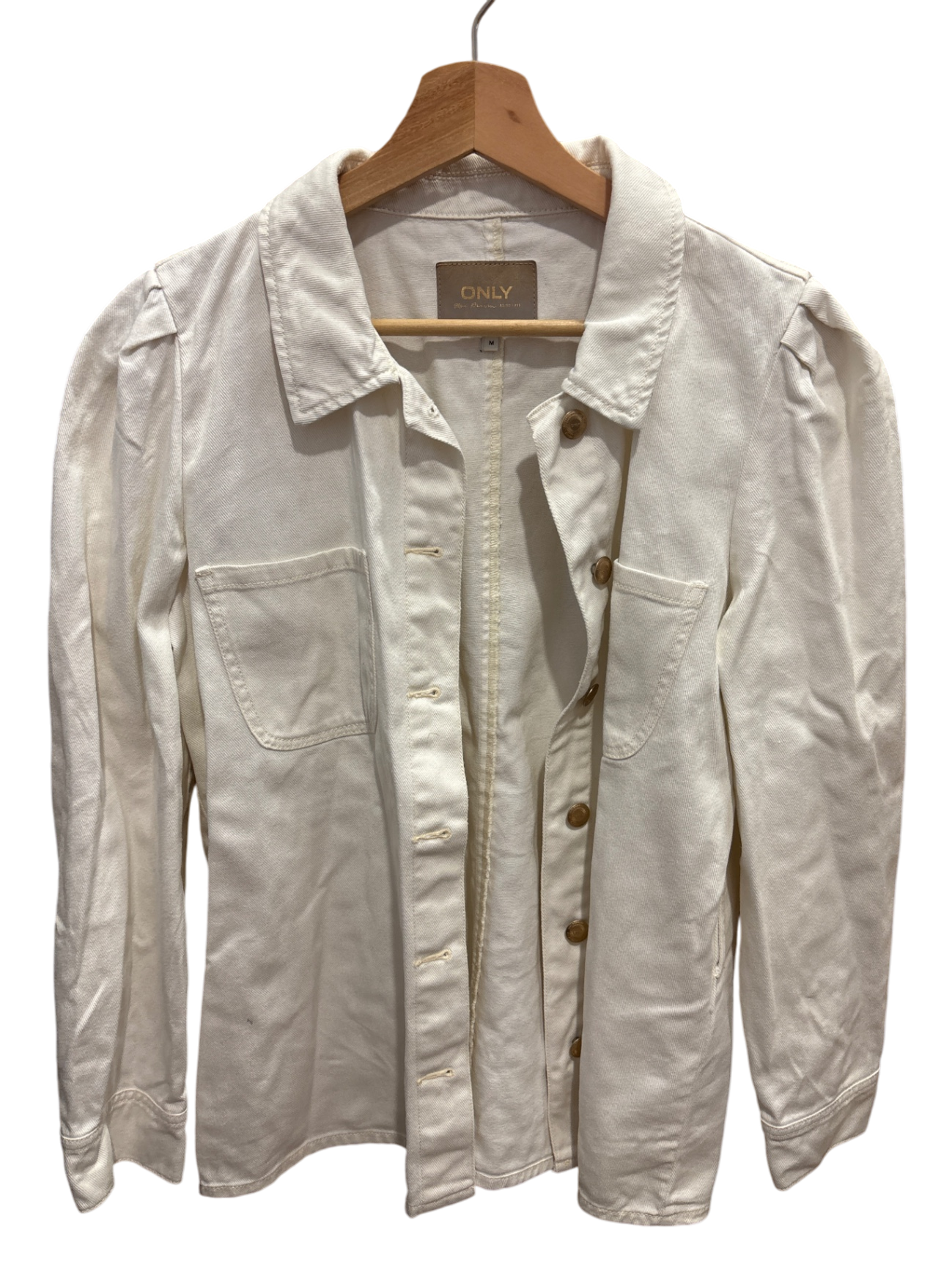 ONLY Jeansjacke M Beige