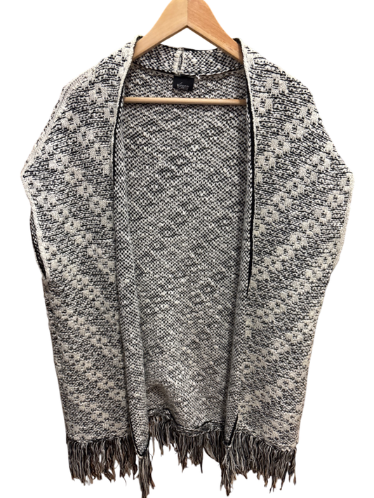 Strickweste Beige Schwarz Onesize