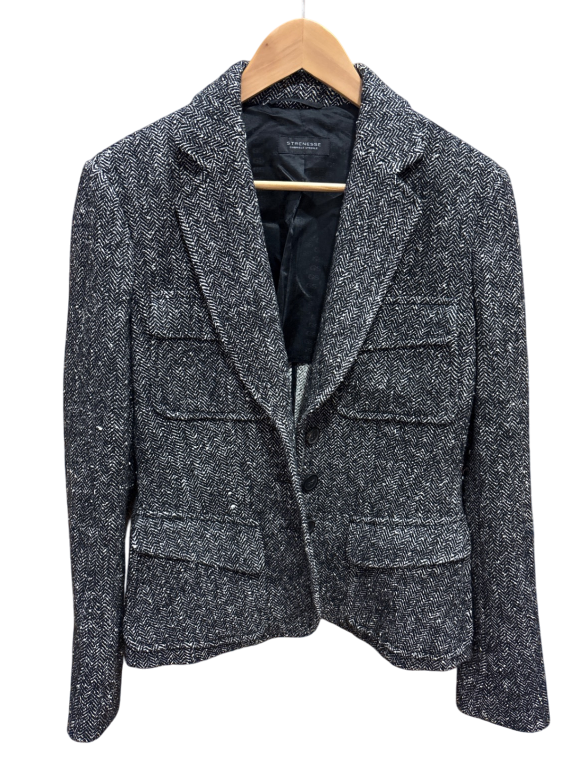 Strenesse Blazer M Grau-Schwarz Meliert