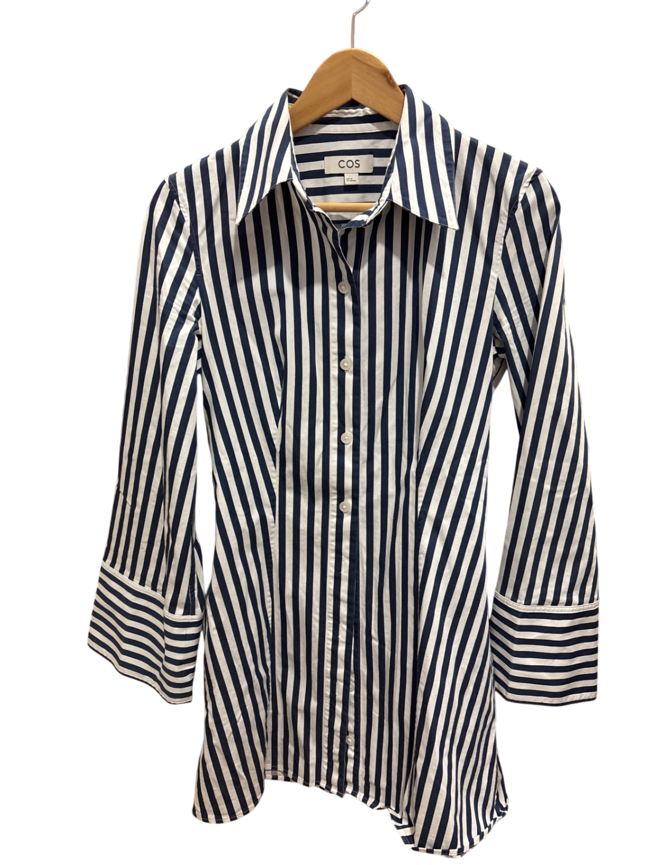 COS Kleid M Streifen Blau und Weiß