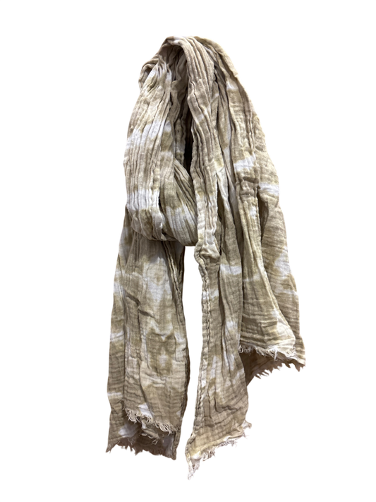Schal Tuch Beige Batik