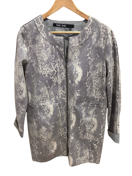 Marc Aurel Blazer S Grau und Weiß