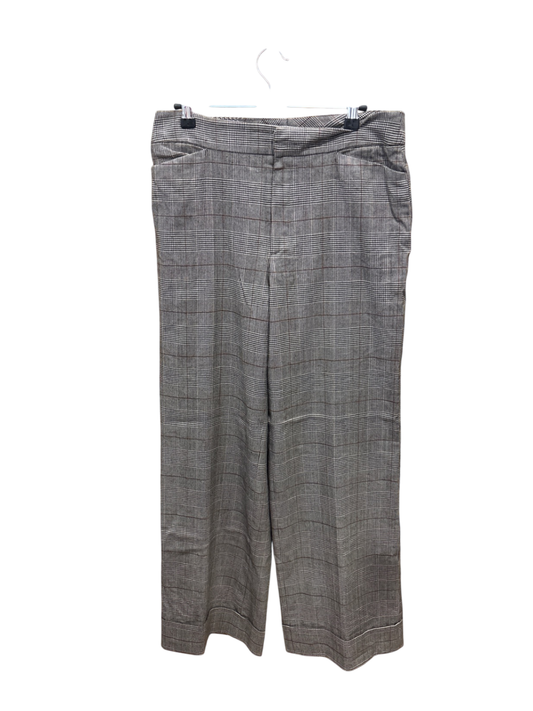 Aust Hose 40 Grau mit Checkmuster