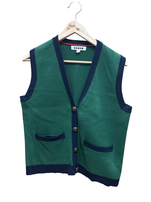 BODEN Weste M Grün und Blau