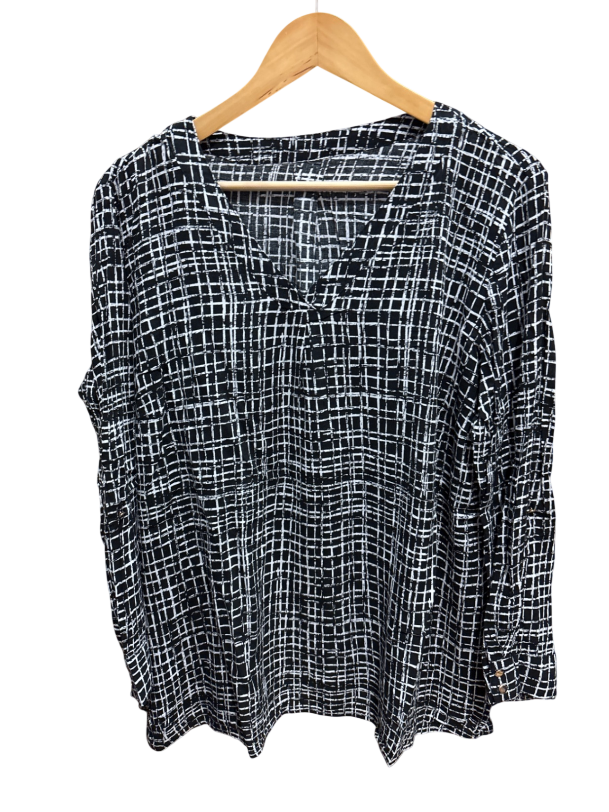 Bluse L/XL Schwarz und Weiß