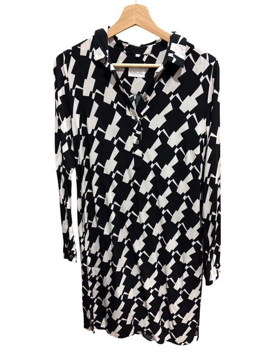 Kleid S Schwarz und Weiß Muster
