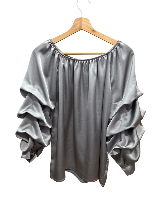 Unbekannt Bluse M Silber