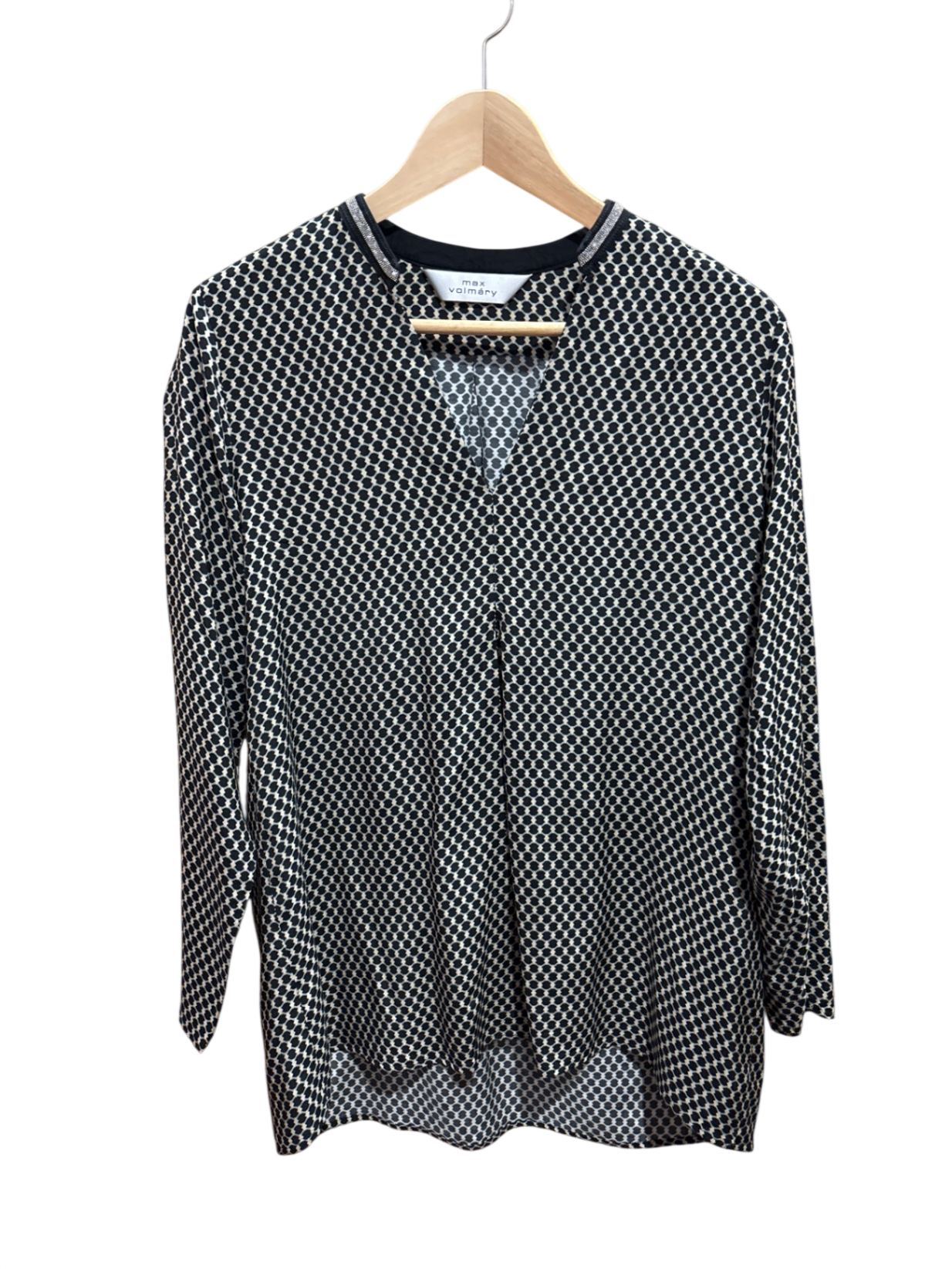 Bluse M Schwarz und Weiß Muster