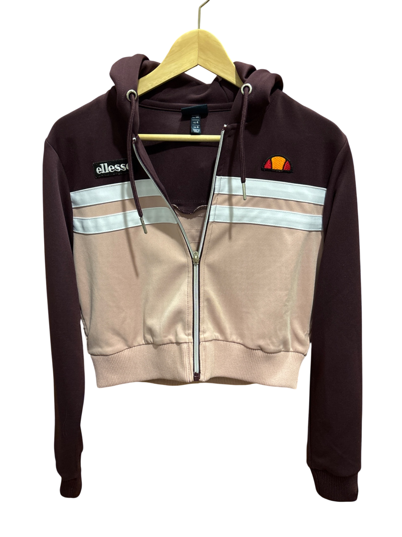 ellesse Pulli Hoodie Jacke S Rose und Dunkelrot
