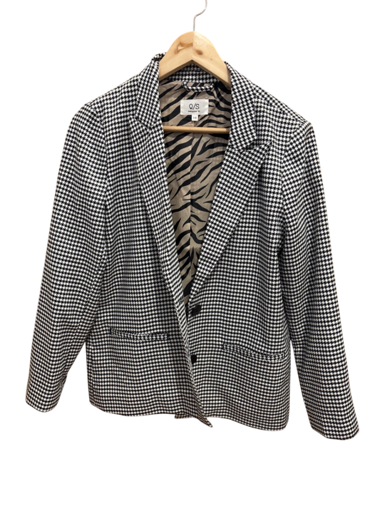 Q/S Blazer M Schwarz und Weiß Karo