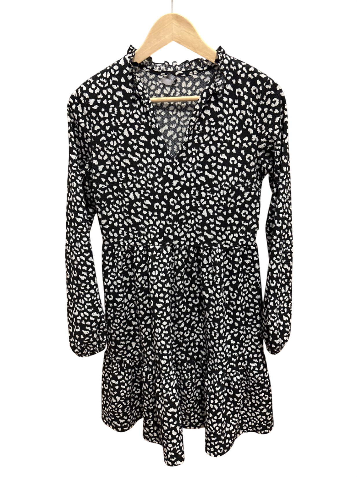 Kleid S Schwarz-Weiß Muster