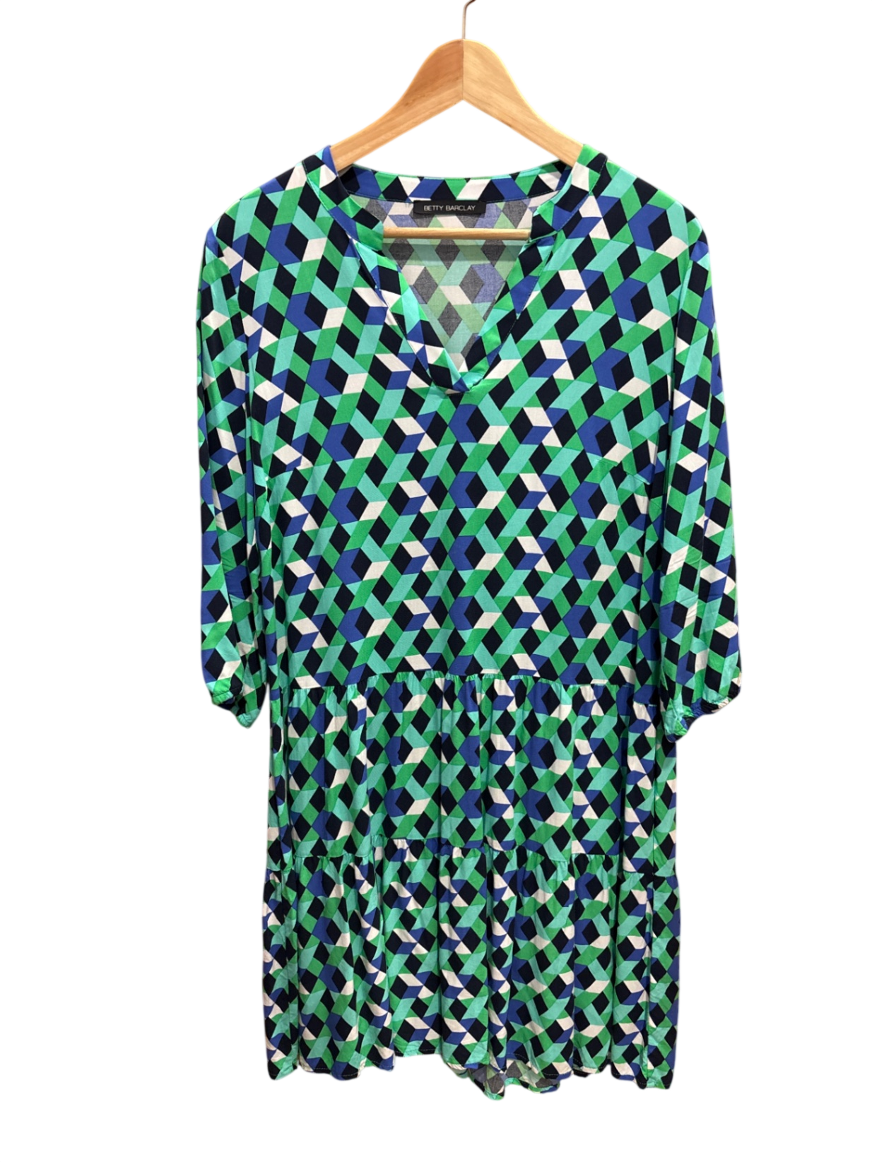 Betty Barclay Kleid L Multicolor (Grün, Blau, Weiß, Schwarz, Grau)