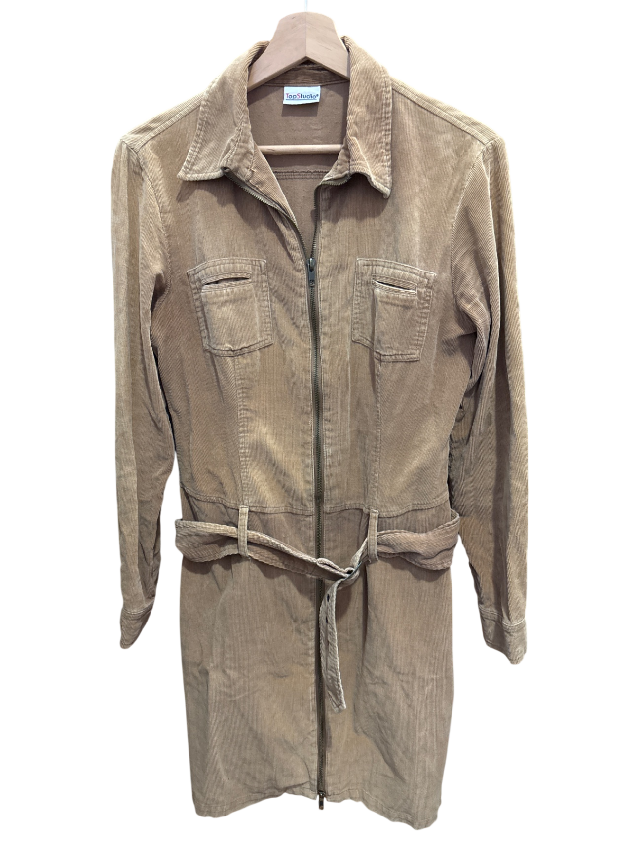 Cord Kleid M Beige