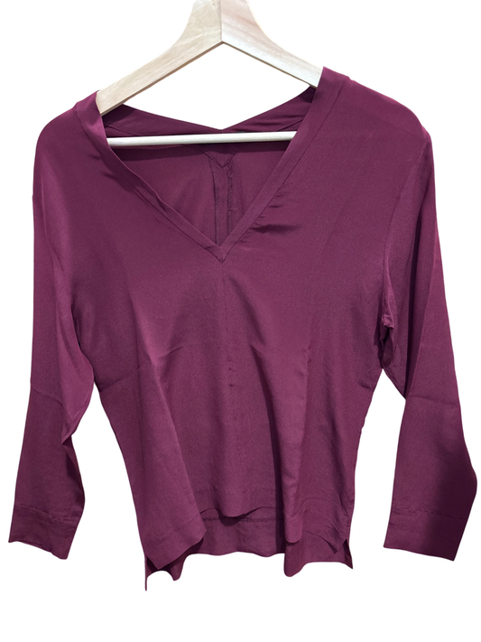 Drycorn Bluse S Burgunder