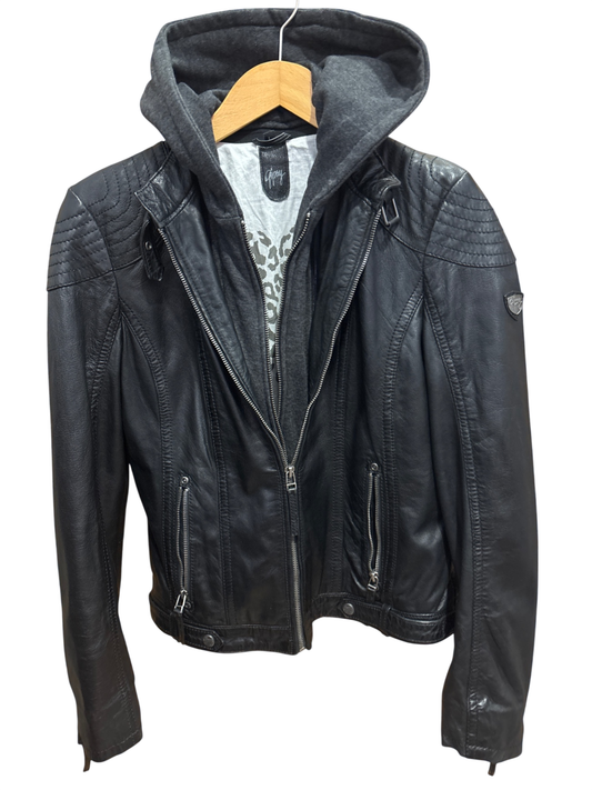 Gipsy Leder Jacke M Schwarz
