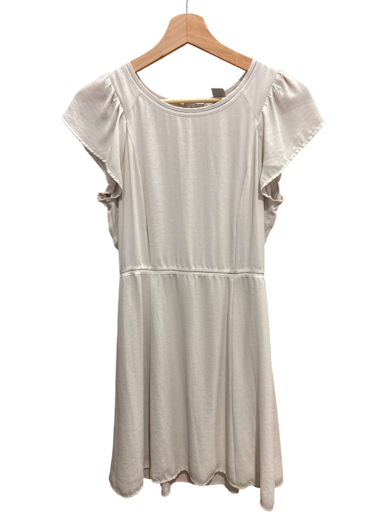H&M Kleid S Beige Weiß