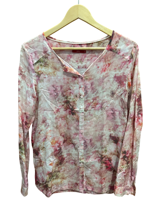 edc Bluse S M Mehrfarbig (Pink, Grün, Beige)