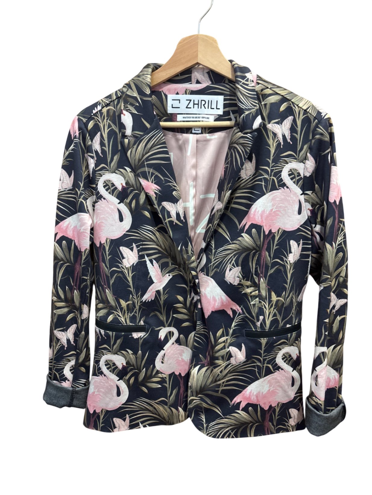 ZHRILL Blazer L Schwarz, Rosa, Grün, Beige