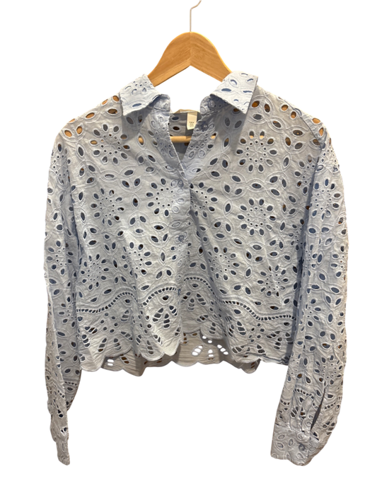 H&M Bluse M Hellblau