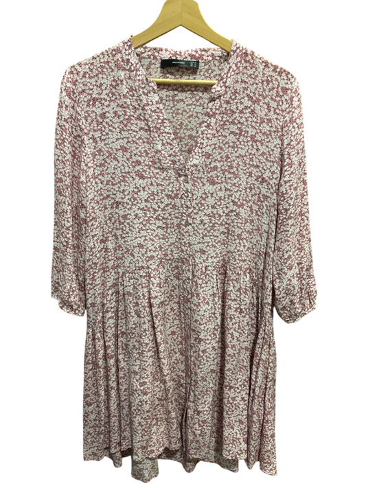 hallhuber Kleid M Rot und Weiß Blumen