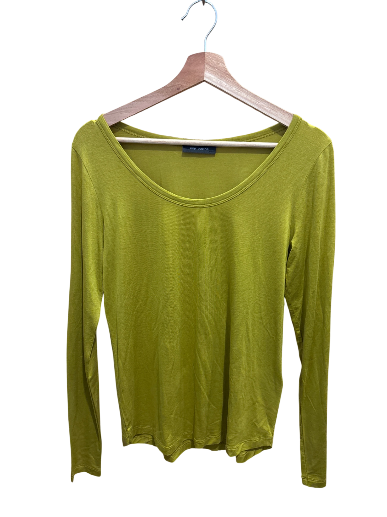 CopCopine Shirt M Gelbgrün