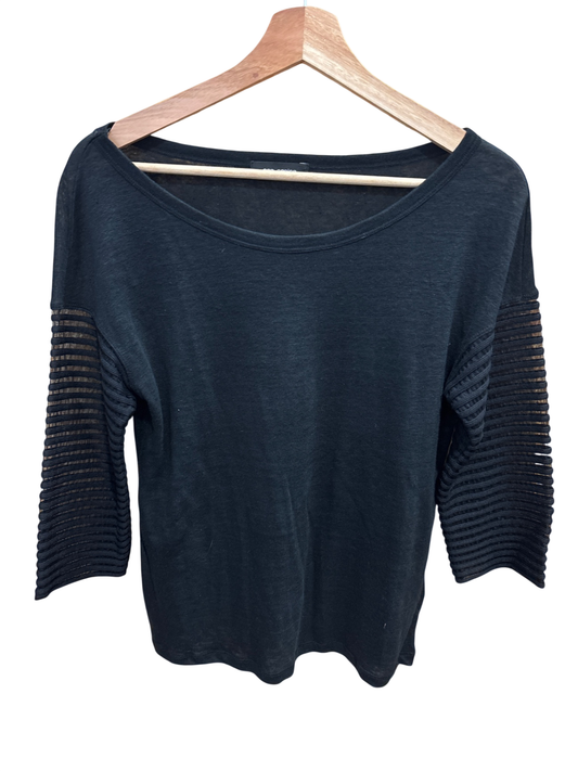 CopCopine Leinen Shirt S Schwarz