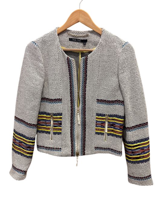 Marc Aurel Blazer S Beige mit bunten Mustern