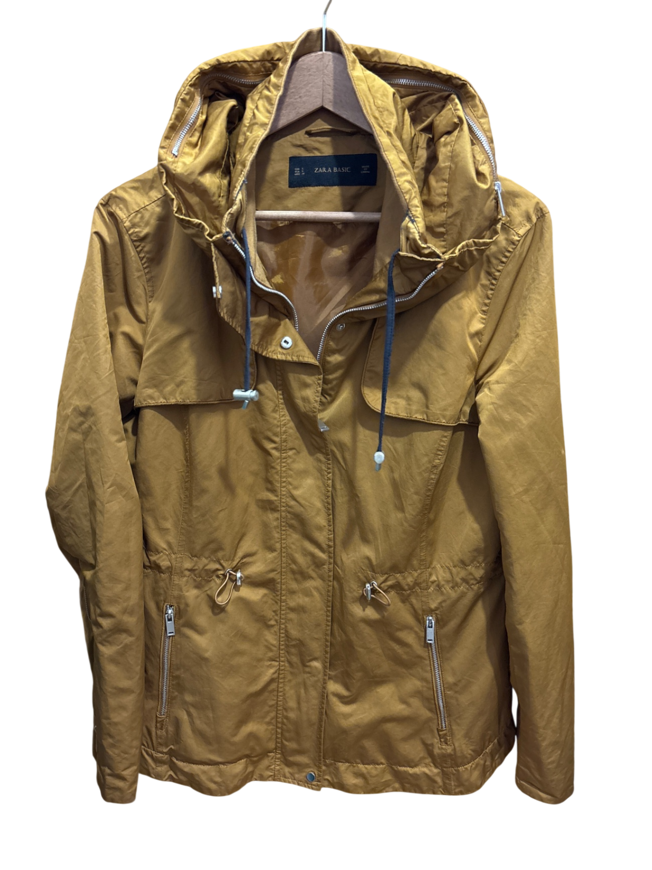Zara Jacke L Beige Grün