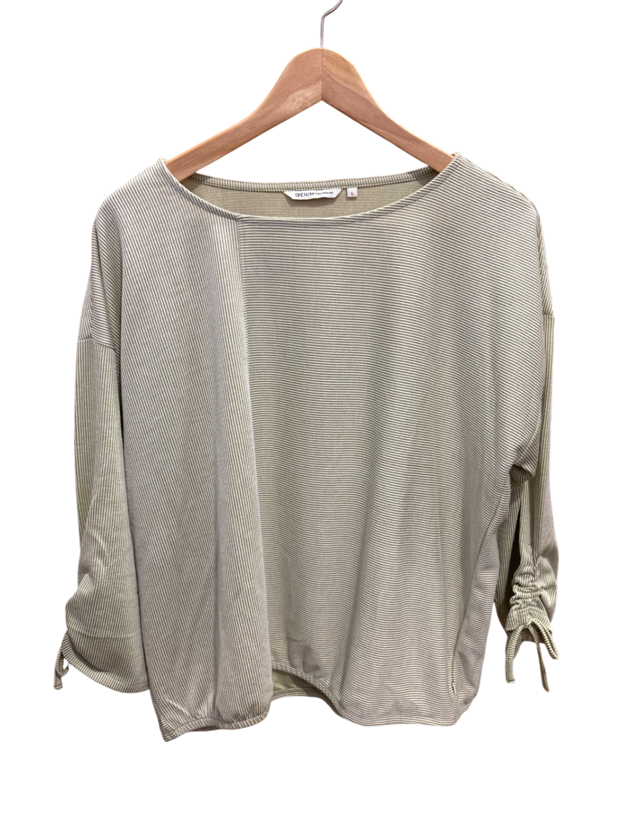 Shirt Grün Streifen L - Tom Tailor
