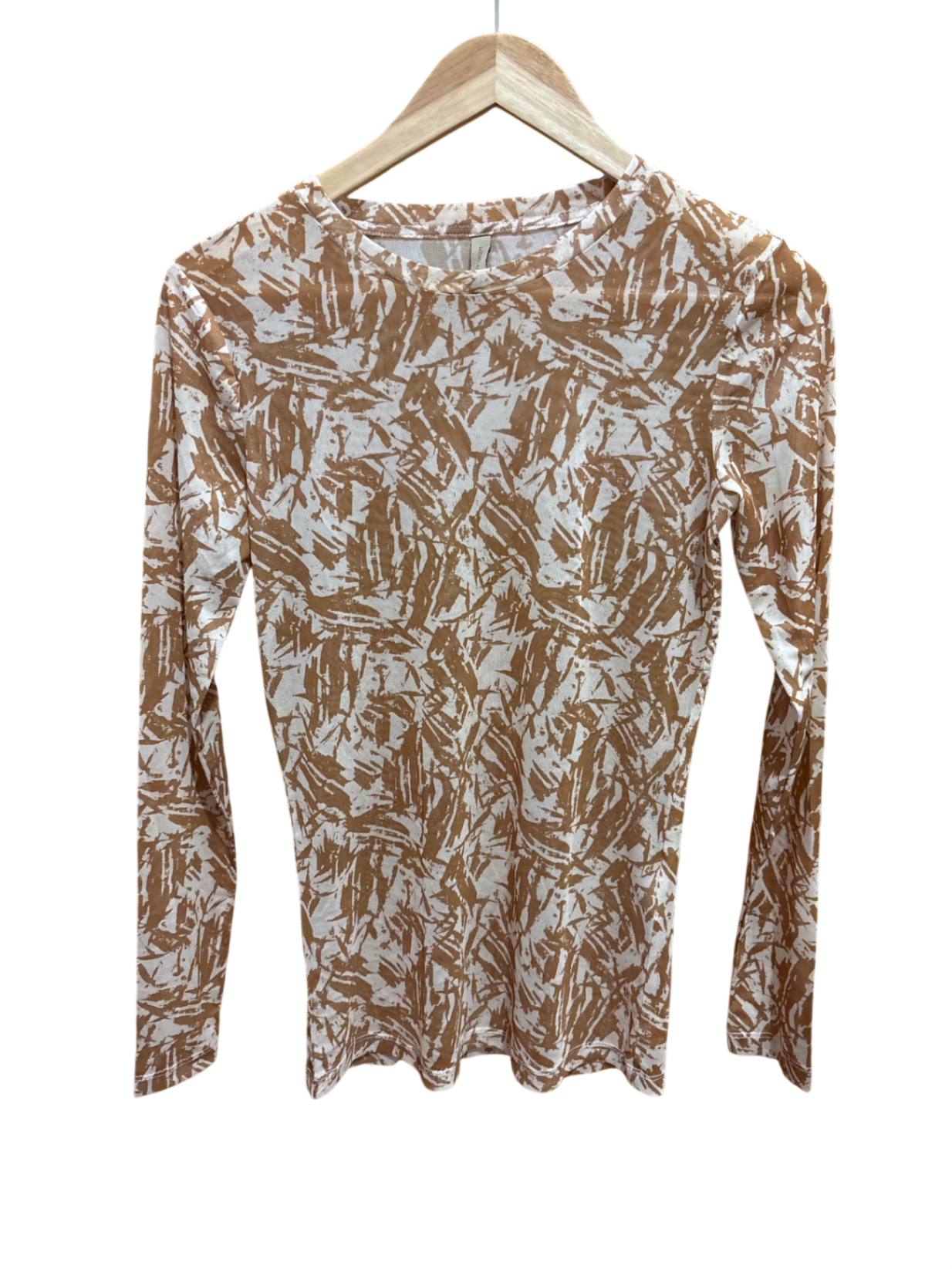 Shirt Beige und Weiß Muster S - SoyaConcept