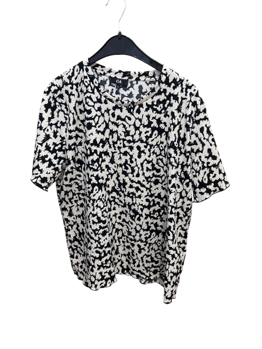 Bluse Schwarz und Weiß XL - CA