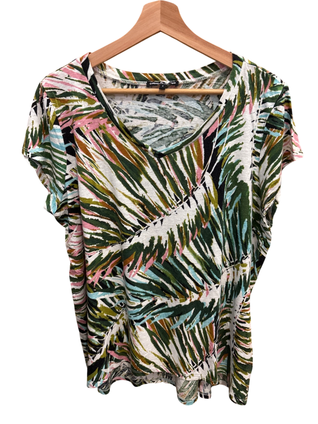 Bluse Grün Muster L - Unbekannt