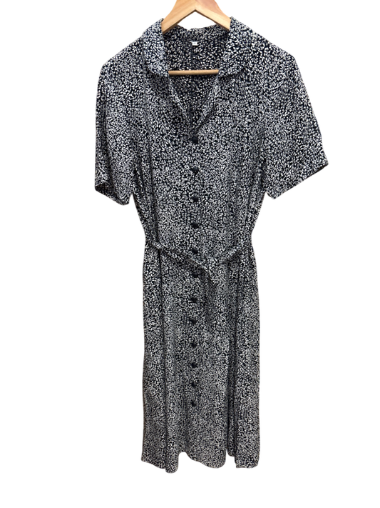 Kleid Schwarz und Weiß Muster M/L - Unbekannt
