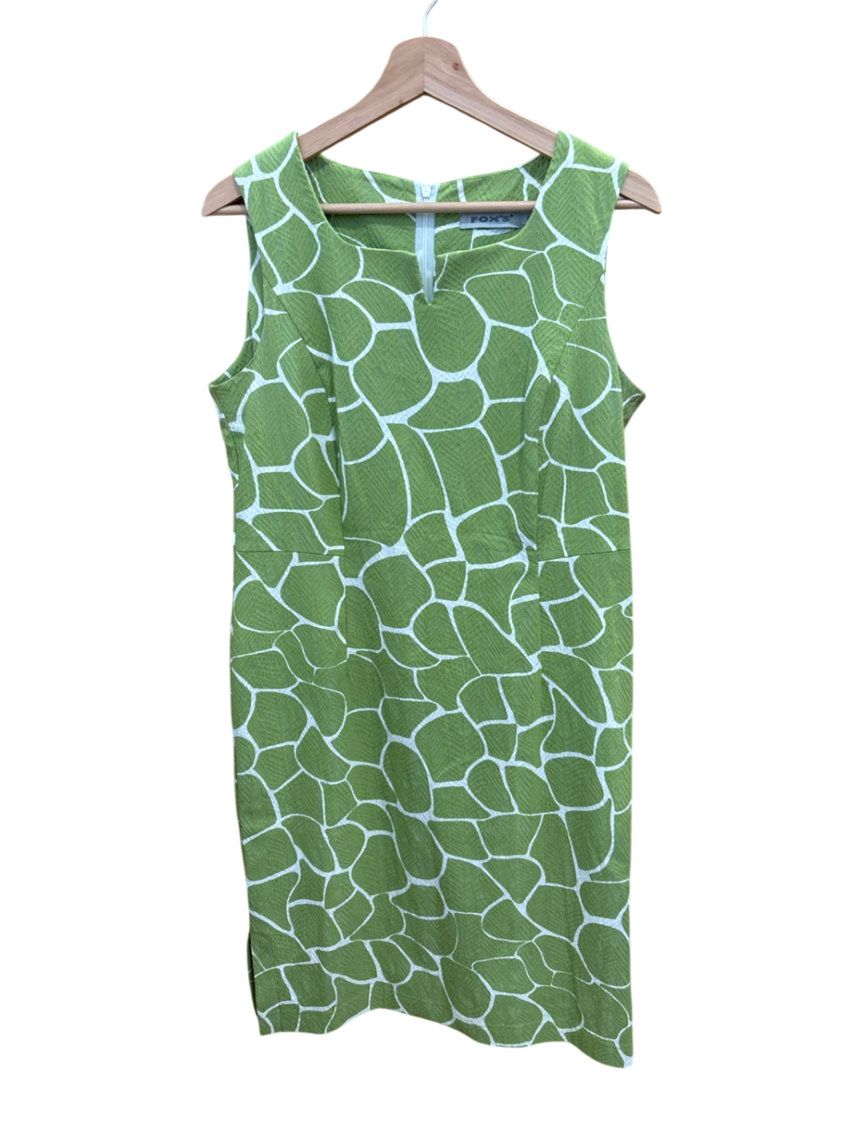 Kleid Grün und Weiß Muster L - FOXS