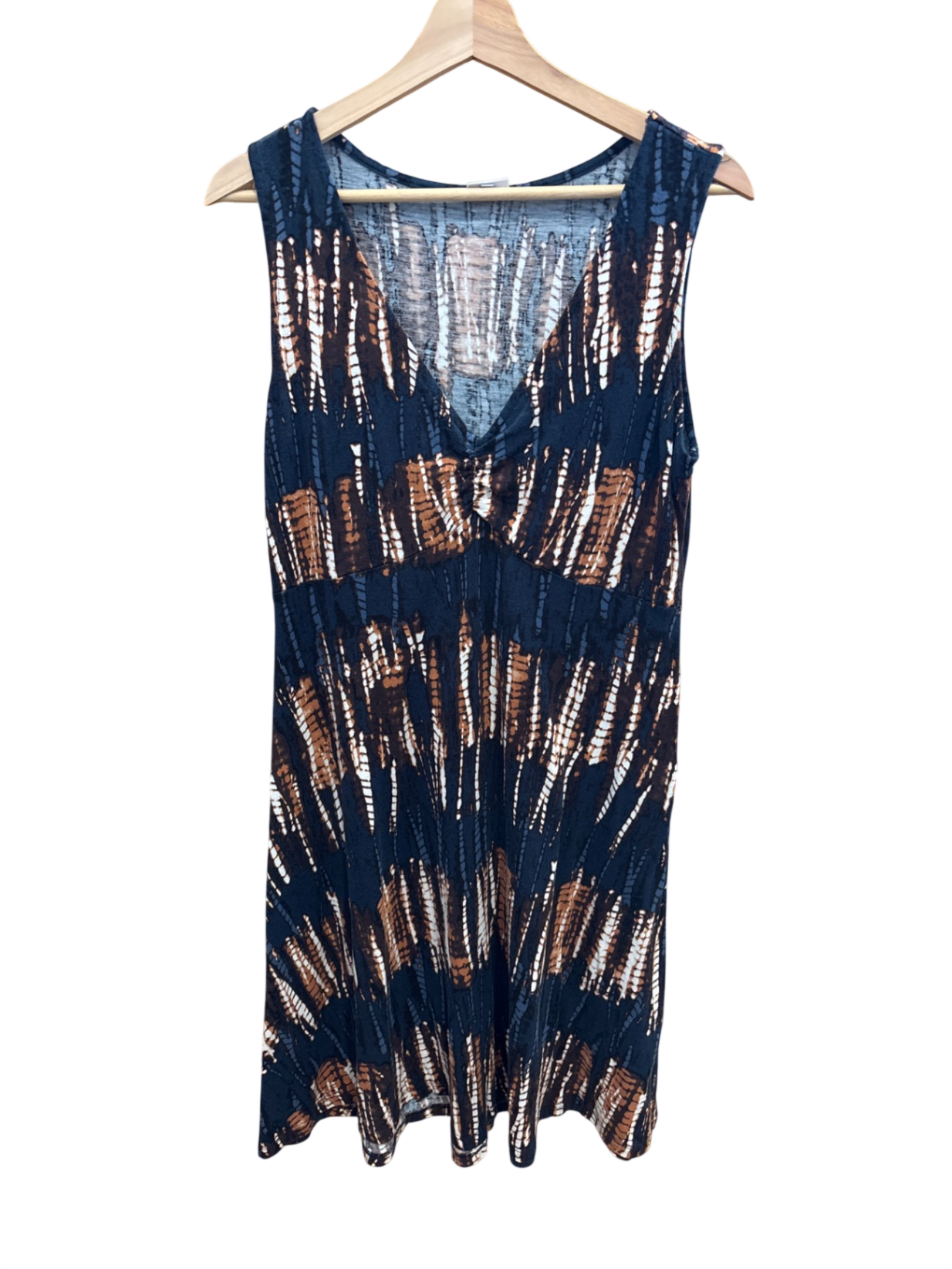 Kleid Blau, Braun, Weiß Muster M/L - Buffalo