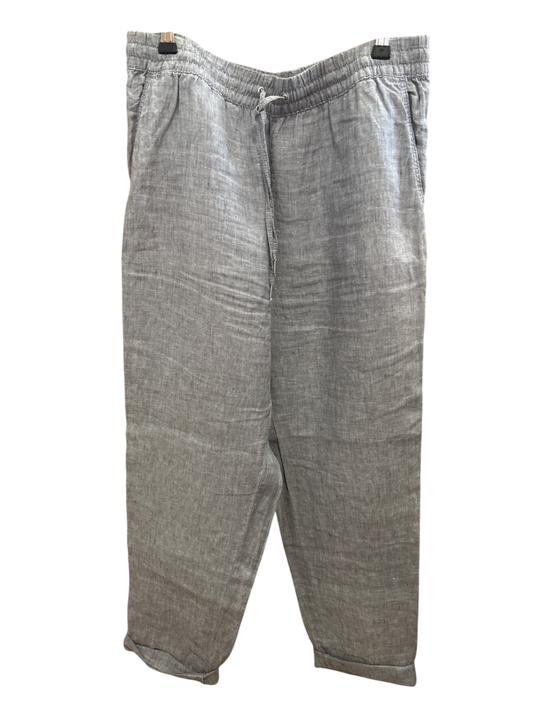 Leinen Hose Grau M - H&M