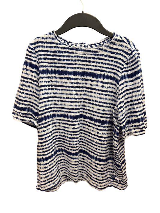 Shirt Weiß und Dunkelblau Muster Unbekannt - Street One