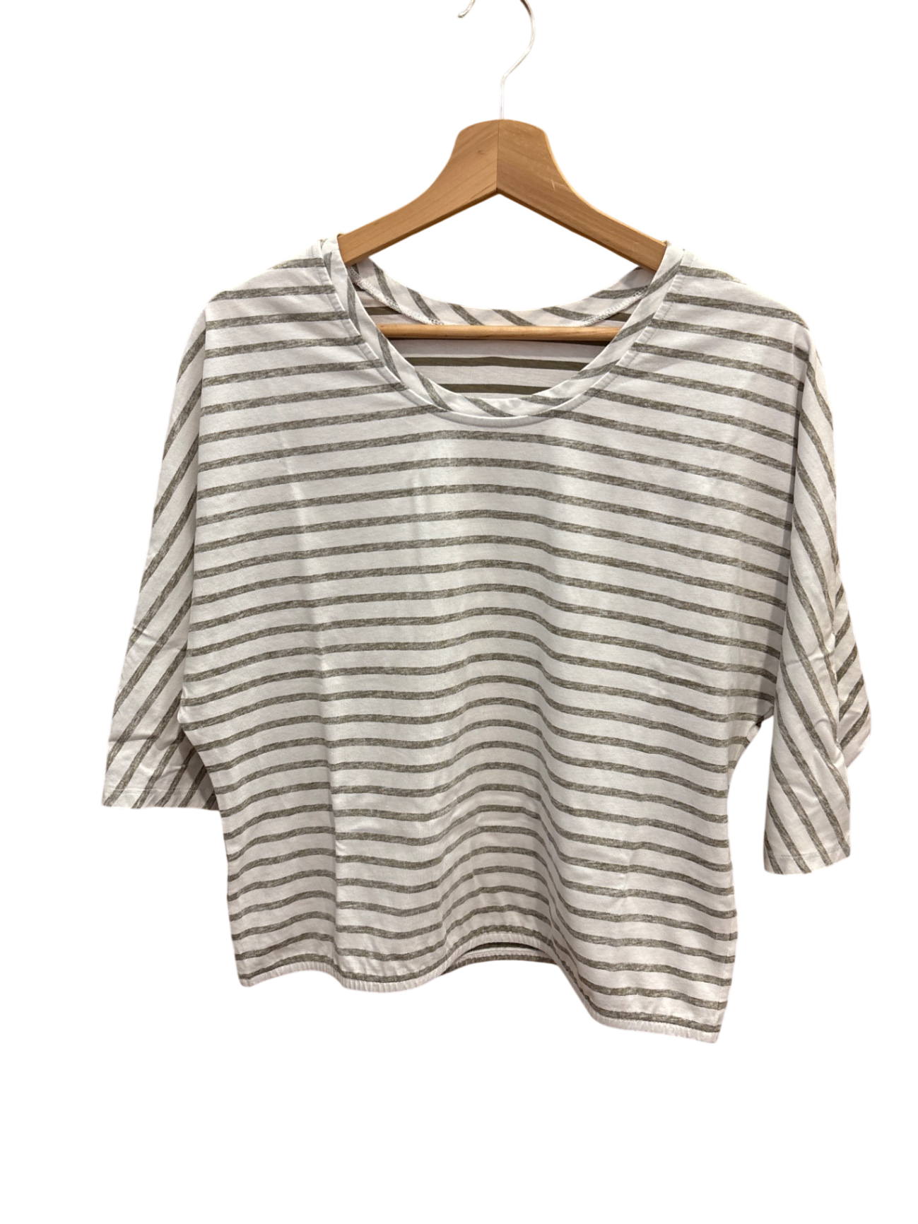 Shirt Weiß und Grau gestreift S/M - s.Oliver