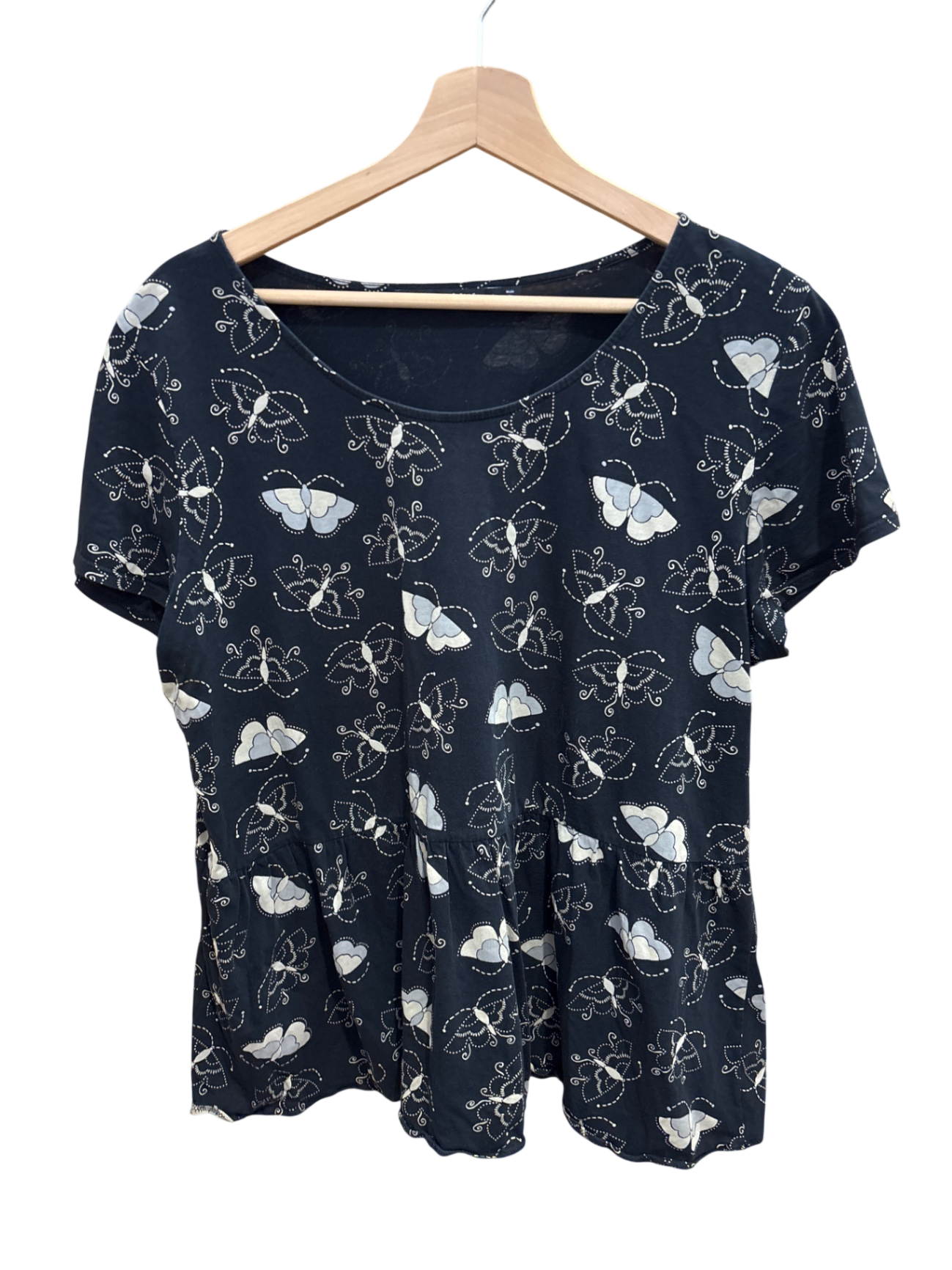 Shirt Schwarz Muster L - GudrunSjöden