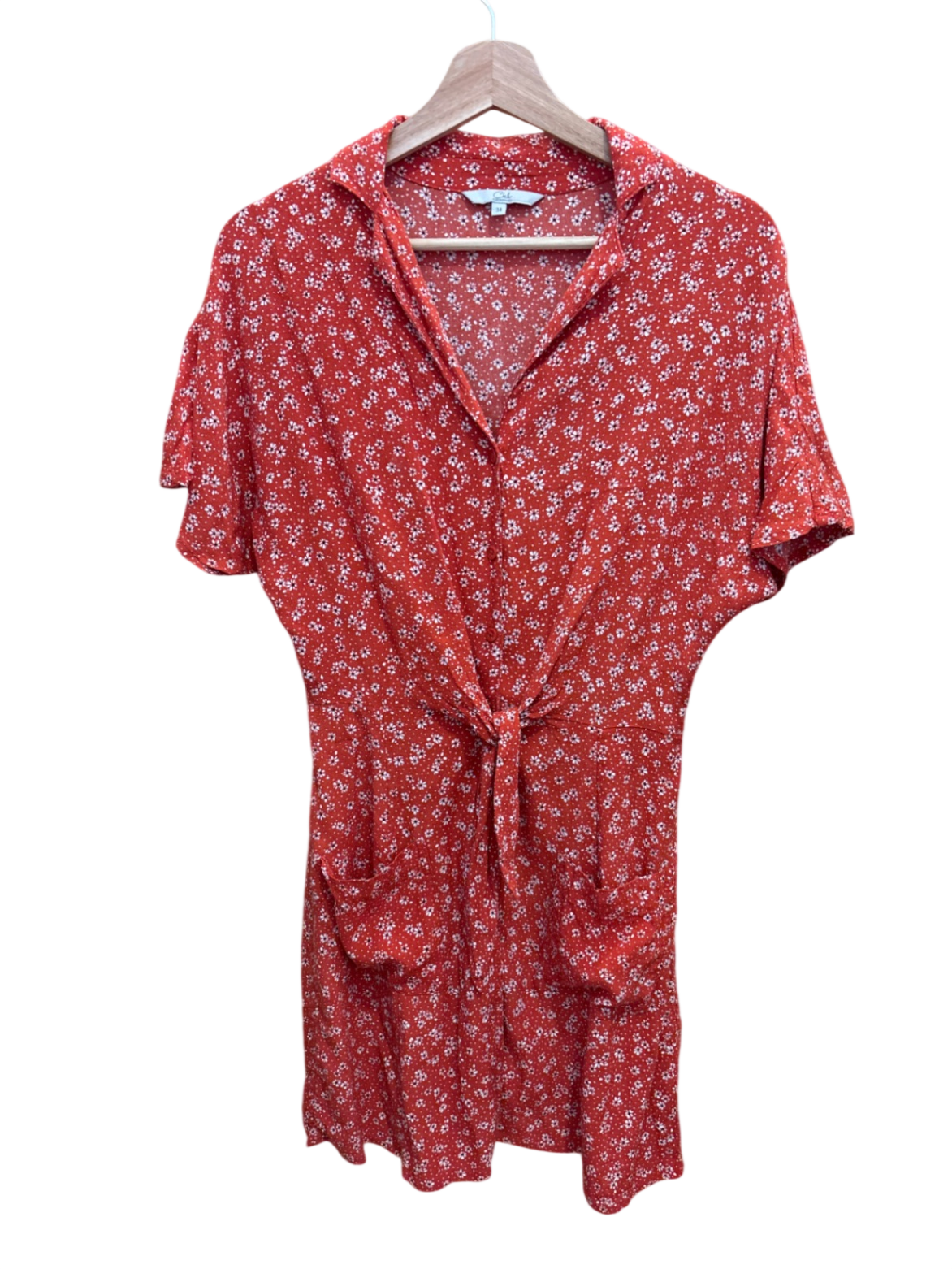 Kleid Rot Blumen XS - C&A