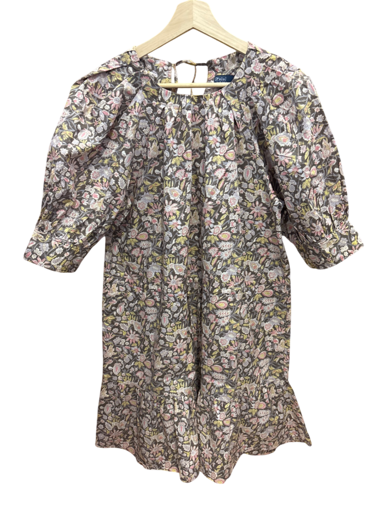 Kleid Beige Blumen S/M - Polo Ralph Lauren