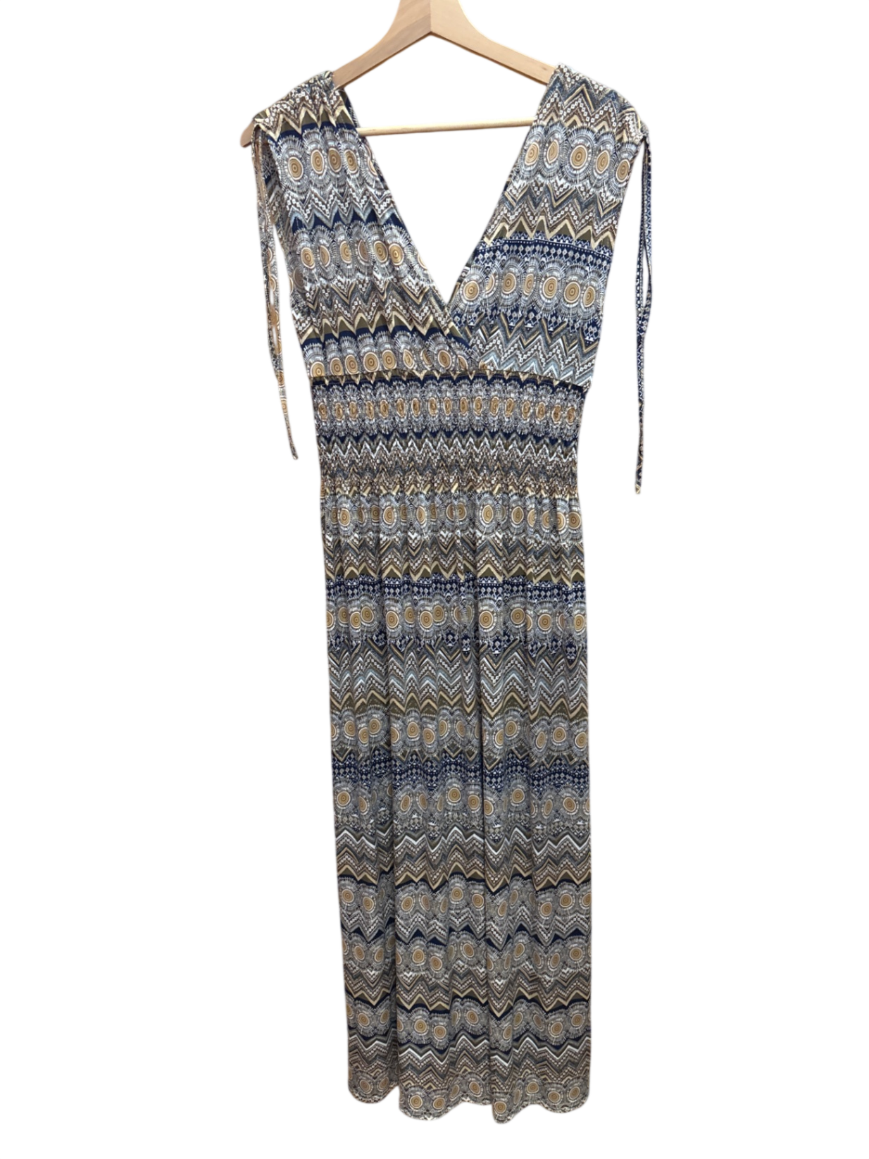 Kleid Multicolor (Blau, Beige, Weiß, Schwarz) M - Unbekannt