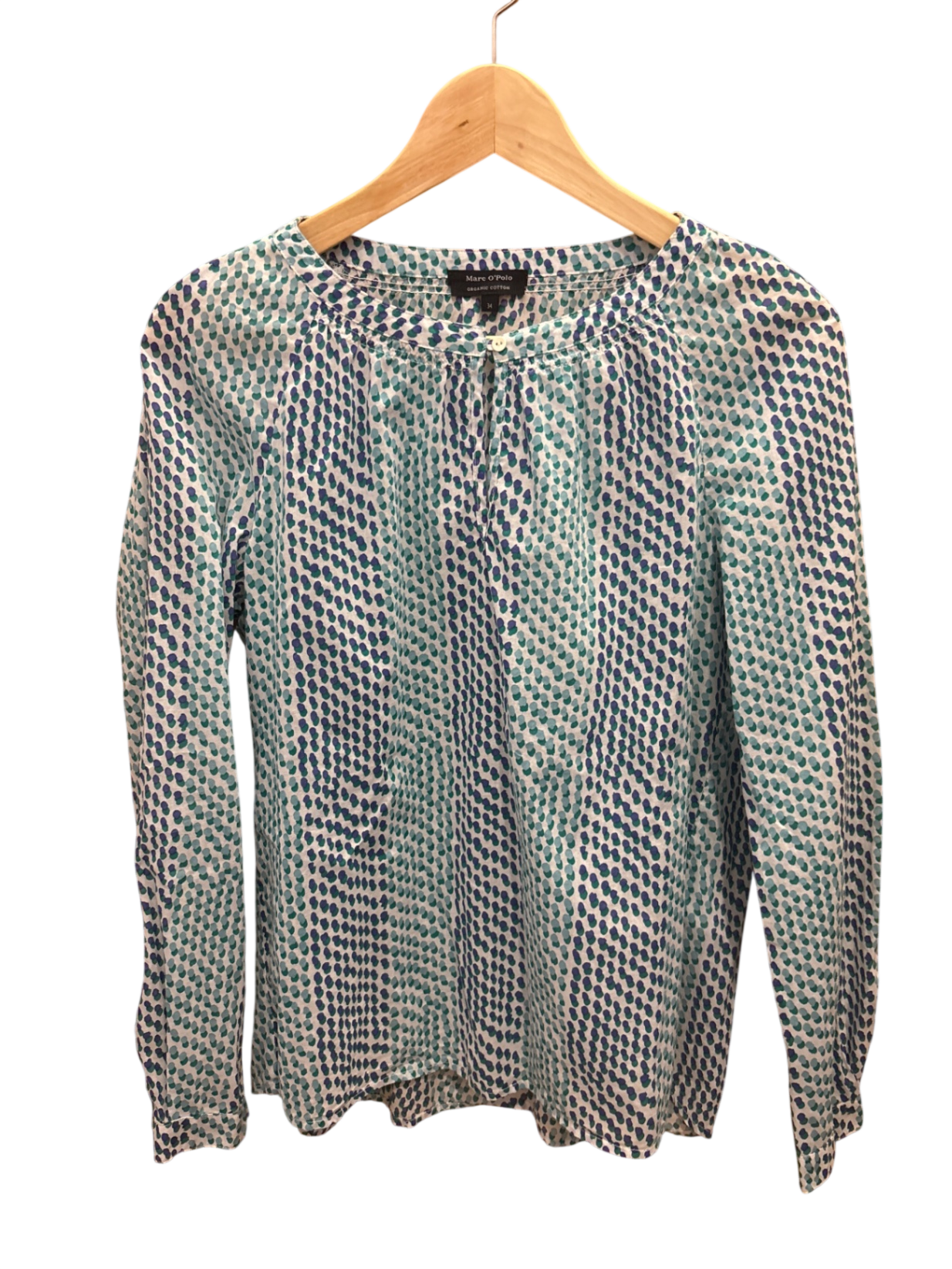 Bluse Mehrfarbig (Blau und Weiß mit Punkten) S - MarcoPolo
