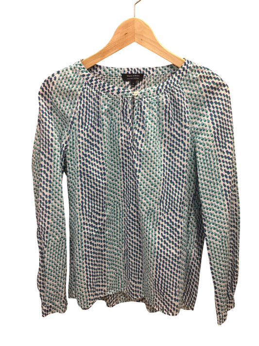 Bluse Mehrfarbig (Blau und Weiß mit Punkten) S - MarcoPolo
