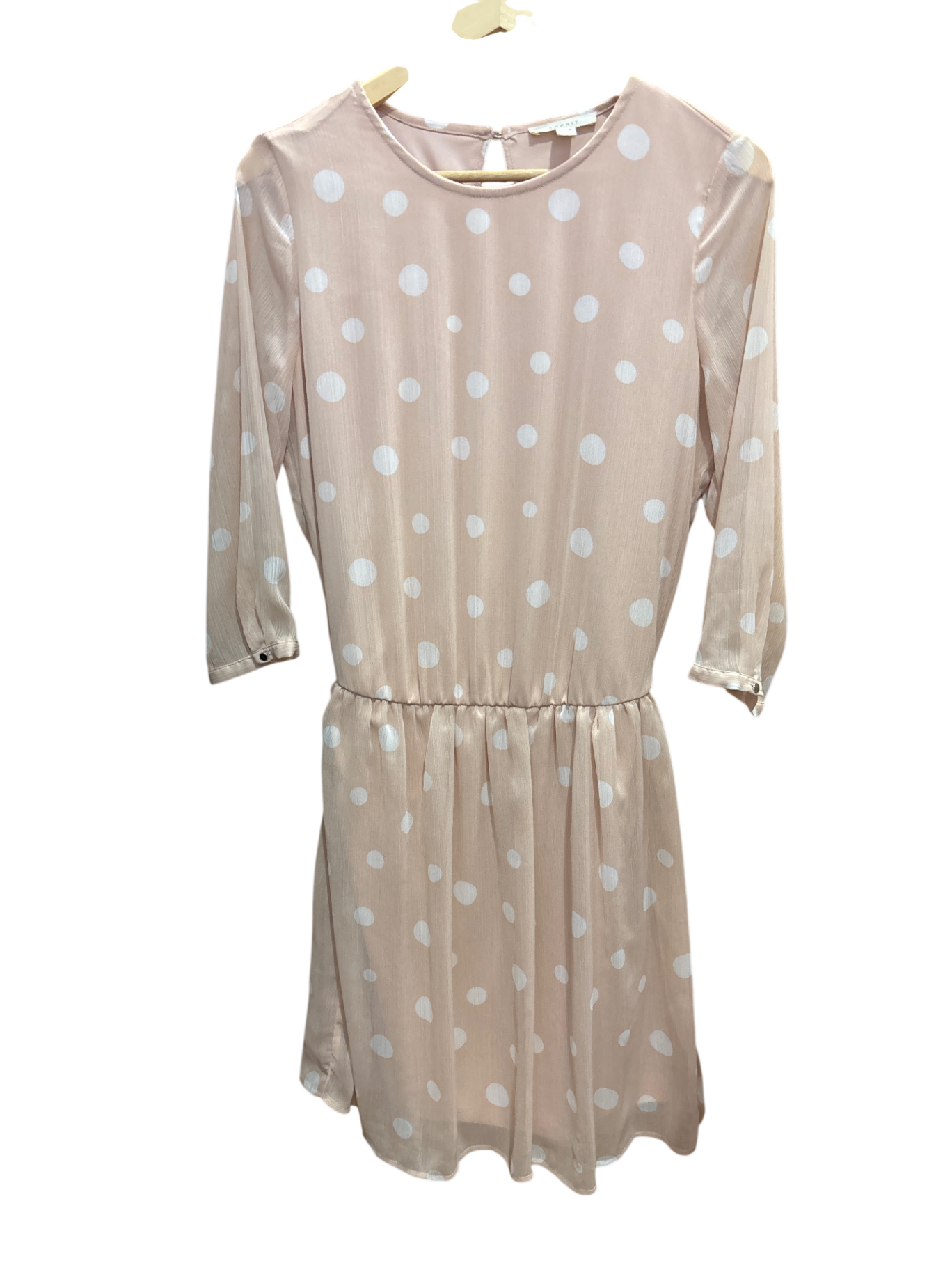 Kleid Rose mit weißen Punkten L - Esprit