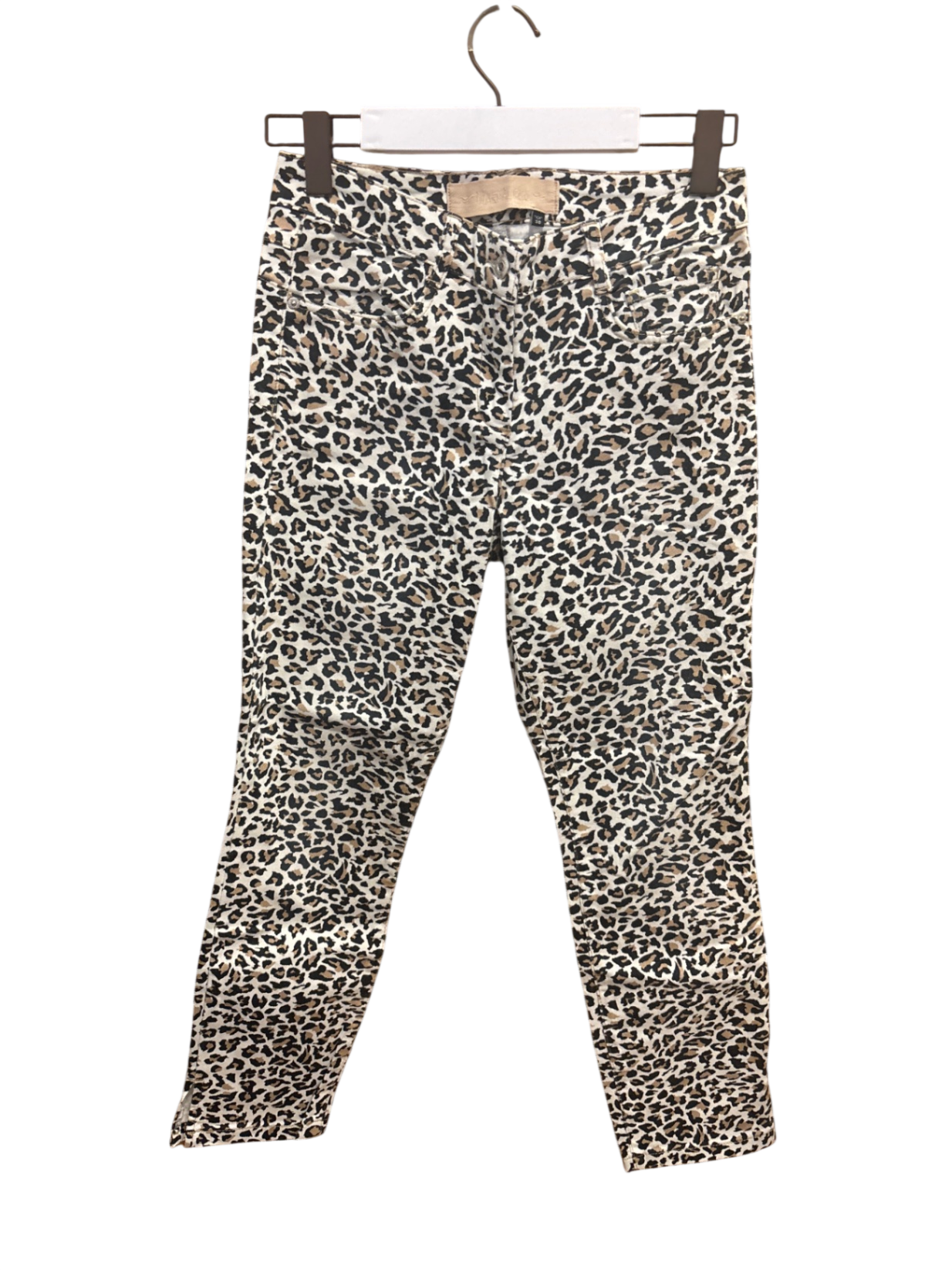 Jeans Beige und Schwarz Animalprint M - Marc Aurel