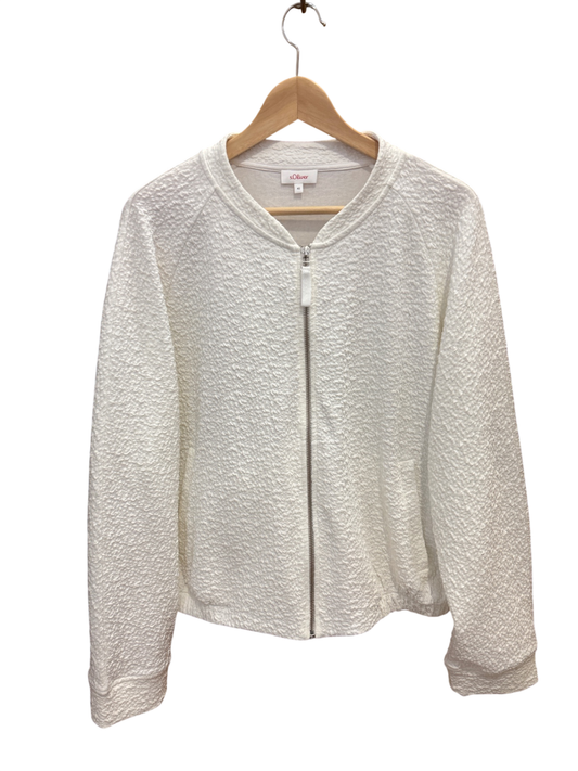 Sweatjacke Cremeweiß L - s.Oliver